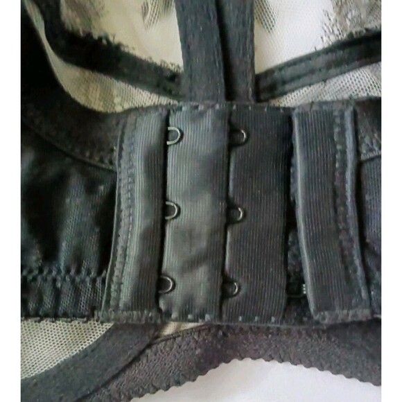 Wacoal Unlined Bra Size 36DDD  Retro Chic Balconett Lace Sheer Underwire  855186 - Picture 7 of 7